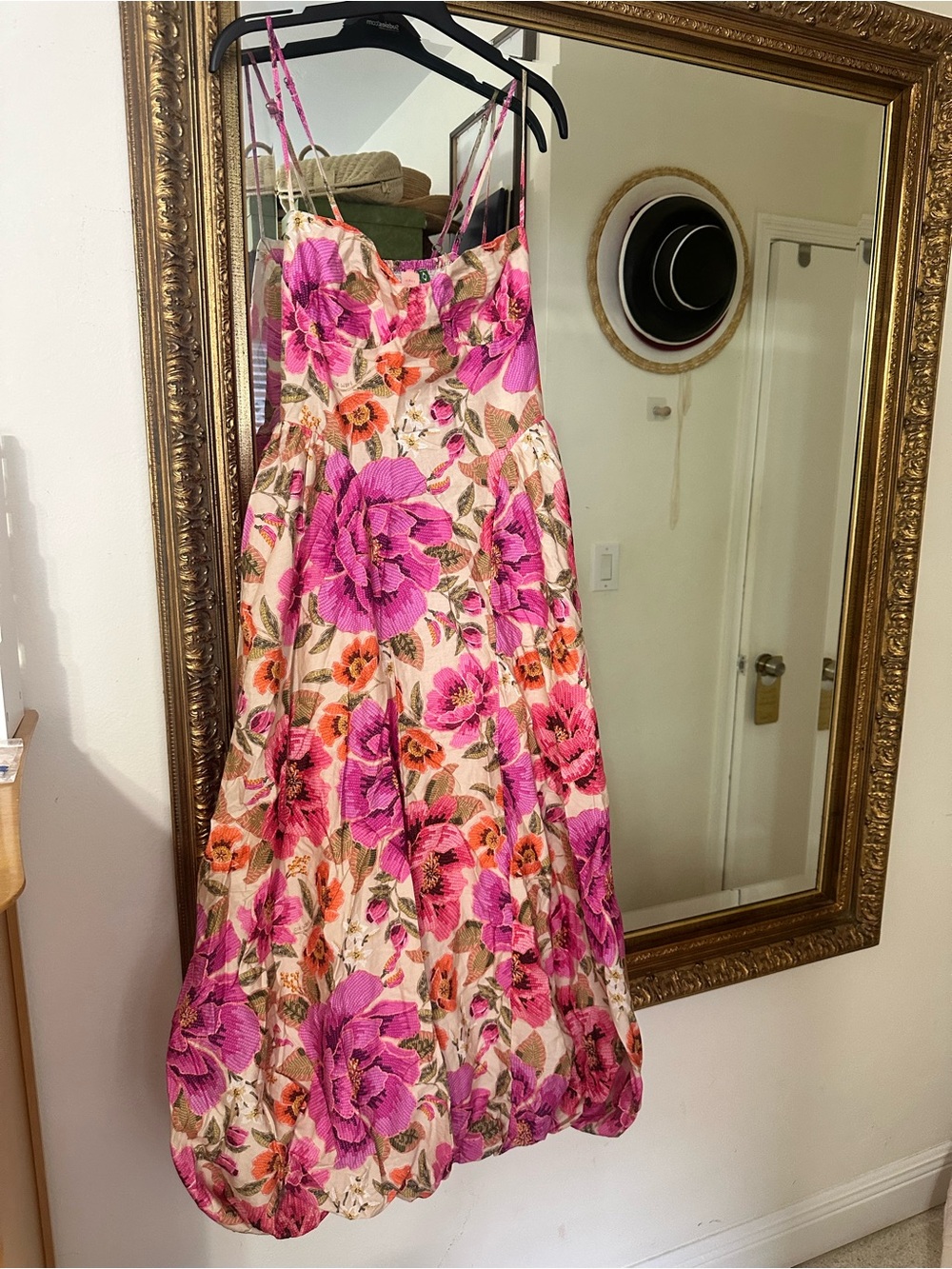 FARM Rio Vestido Longo Balonê Izabel floral print maxi dress - Picture 2 of 8